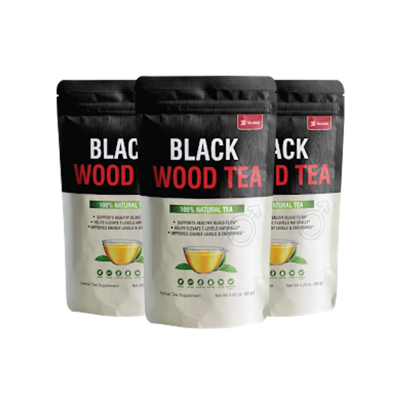 Black Wood Tea Longevity & Vitality Support — 3 Bottle / 90 Day Pack