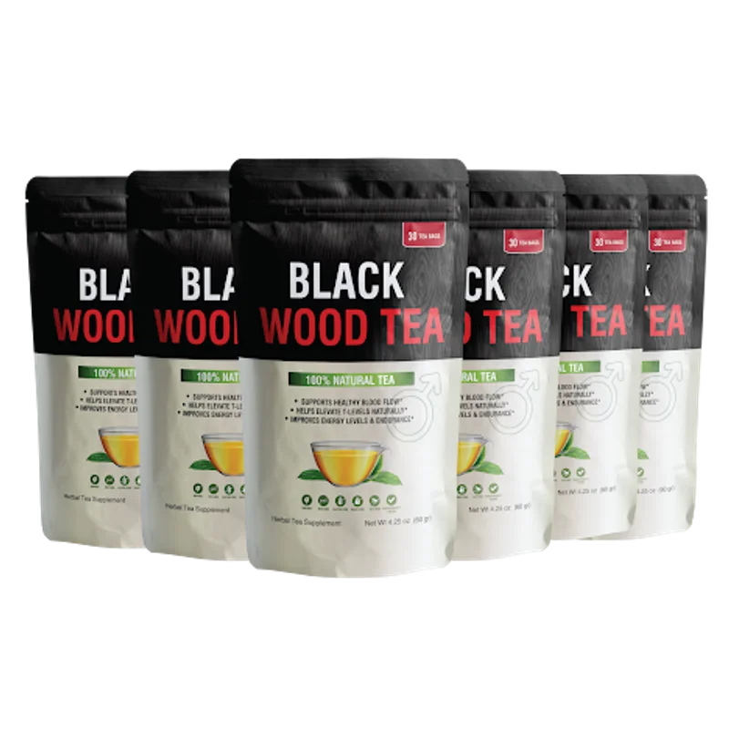 Black Wood Tea Longevity & Vitality Support — 6 Bottle / 180 Day Pack